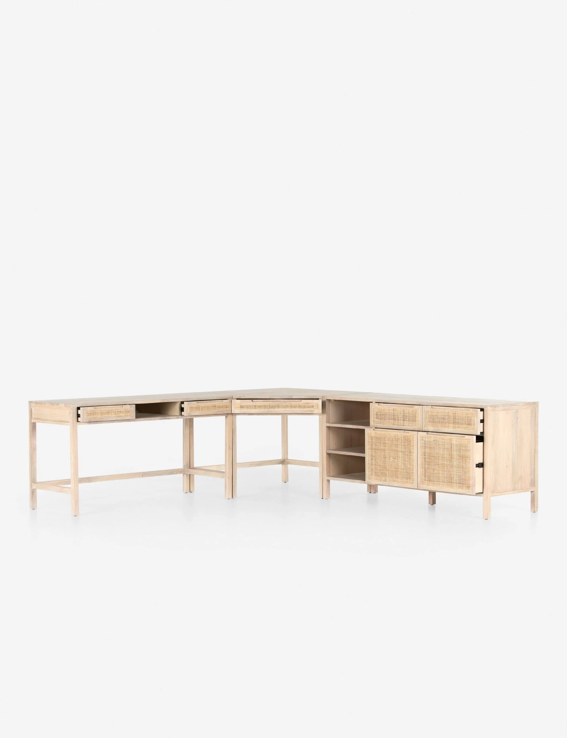 Margot Modular Desk With Filing Sideboard - Image 2