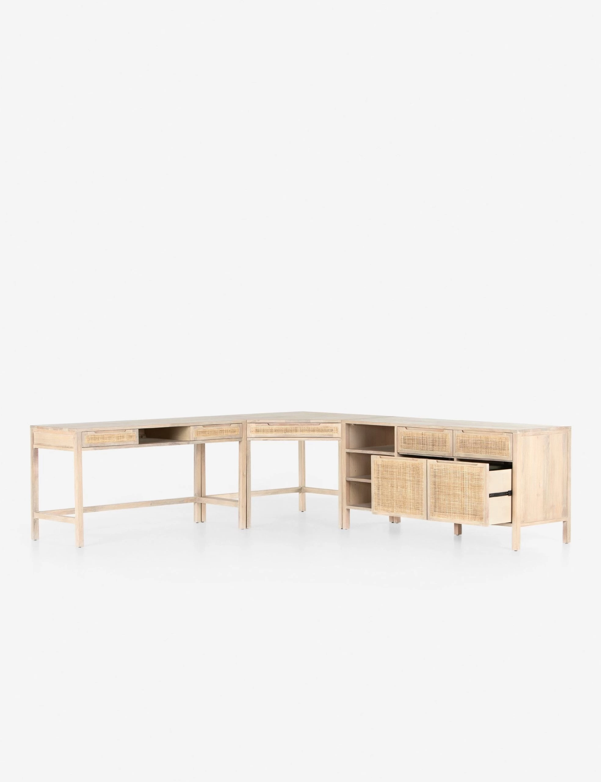 Margot Modular Desk With Filing Sideboard - Image 3