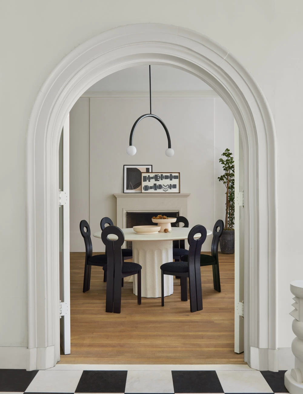 Doric Round Dining Table By Sarah Sherman Samuel - Image 5