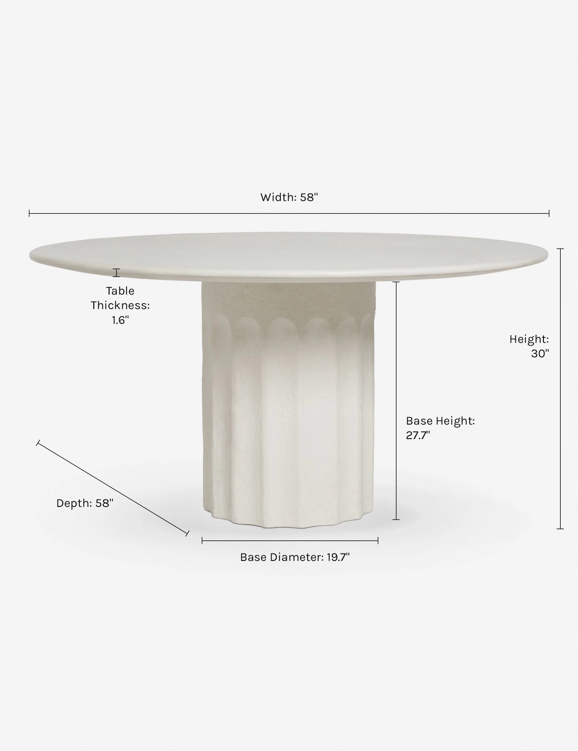 Doric Round Dining Table By Sarah Sherman Samuel - Image 9