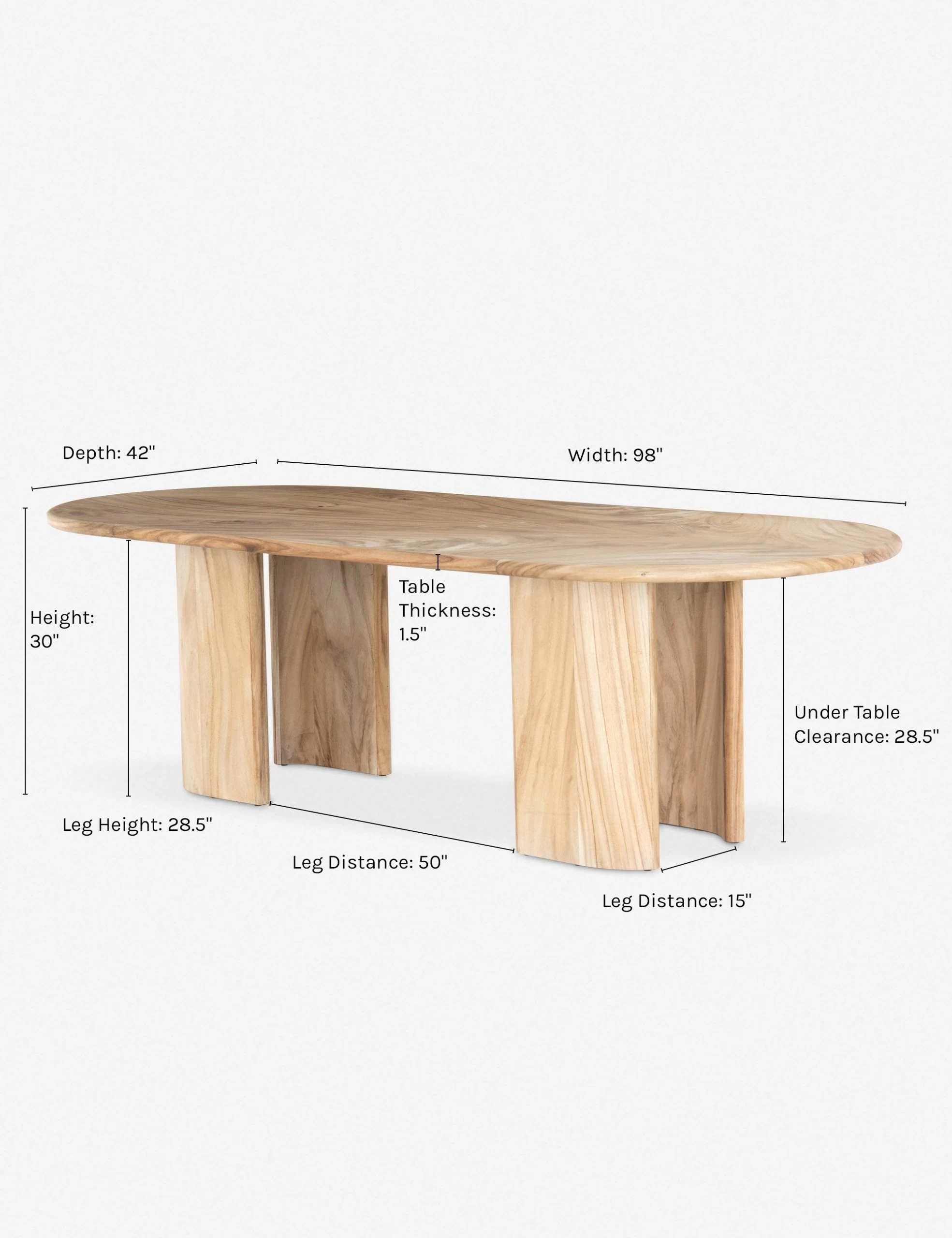 Nausica Oval Dining Table - Image 5