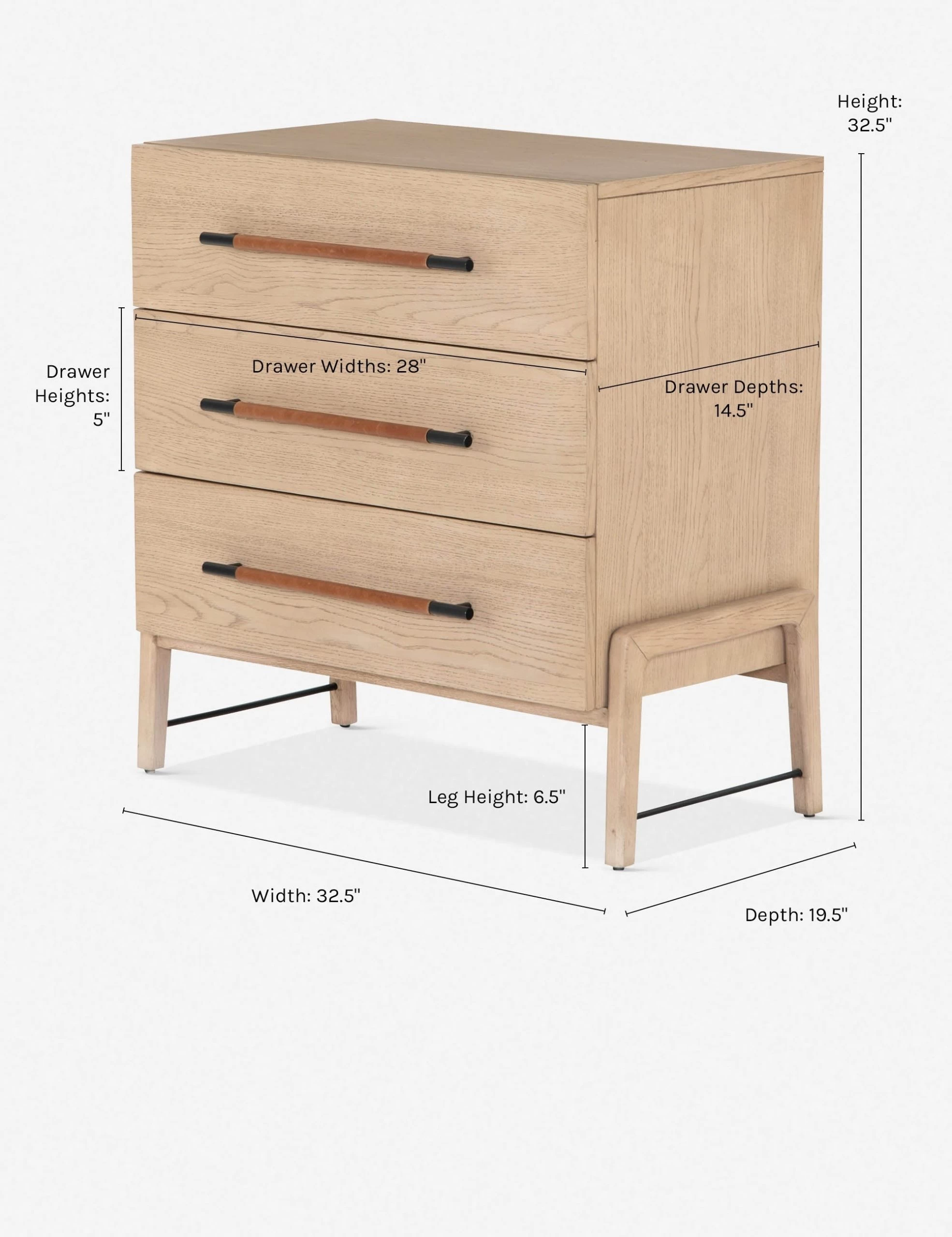 Avalon 3-Drawer Dresser - Image 8