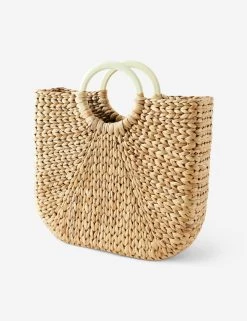 Demilune Basket, Large - Parchment
