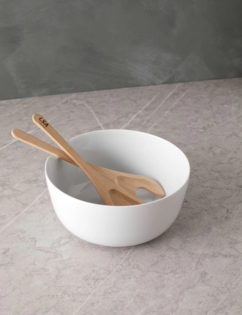 Dine Bowl + Oak Servers By LSA International - Image 2