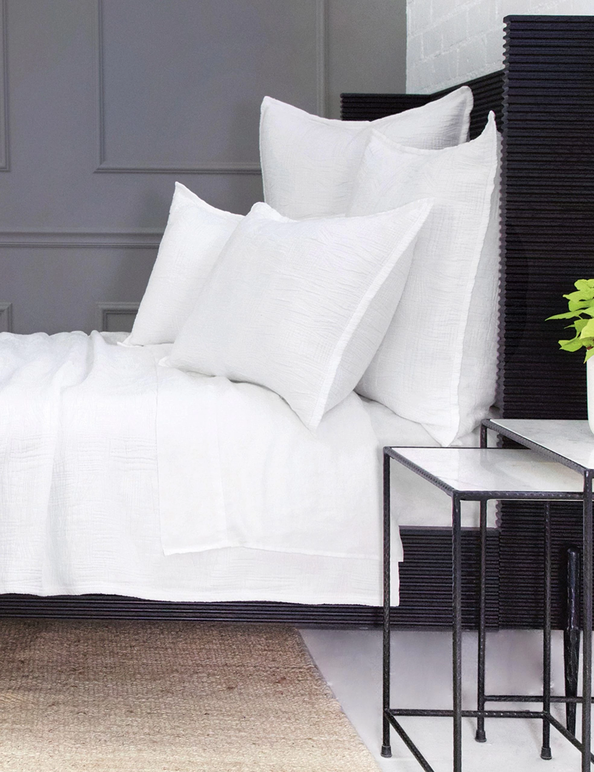 Harbour Cotton Matelassé Euro Sham By Pom Pom At Home - Image 4