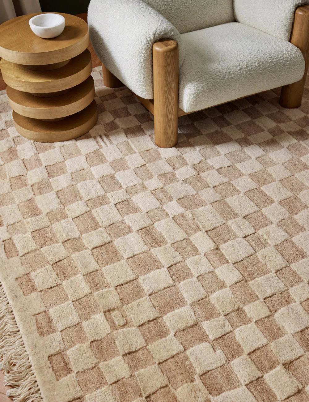 Irregular Checkerboard Rug By Sarah Sherman Samuel - Image 2