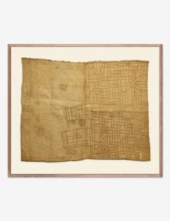 Vintage African Kuba Cloth 2 Textile Wall Art By ZBC House