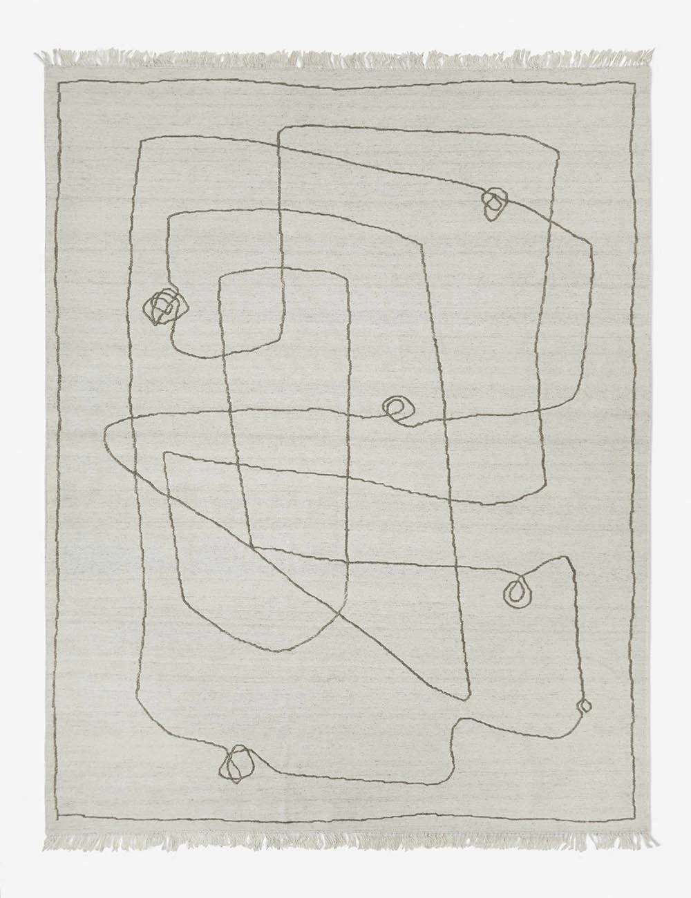 Line Drawing Flatweave Rug By Sarah Sherman Samuel
