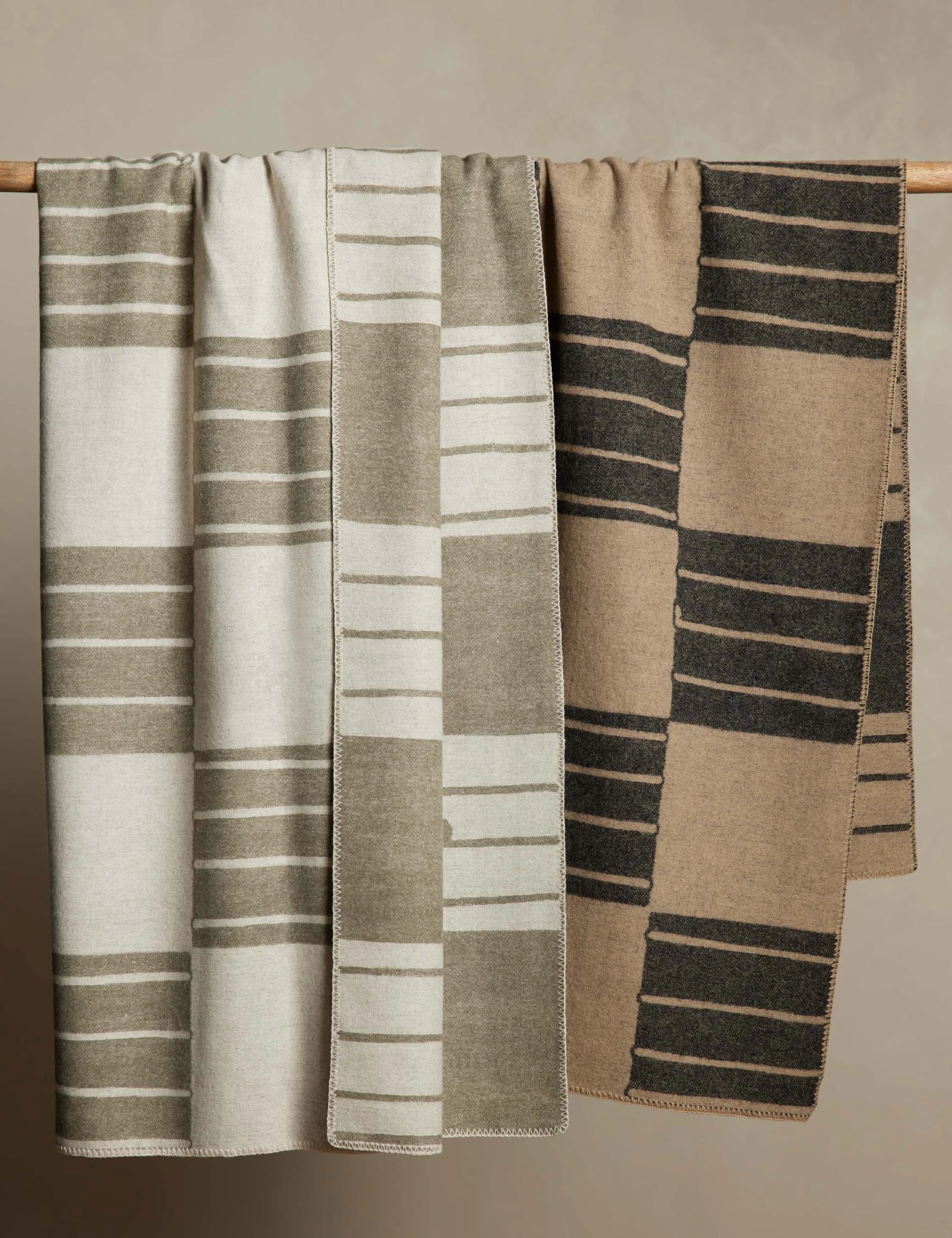 Checkered Wool Throw By Sarah Sherman Samuel - Image 9