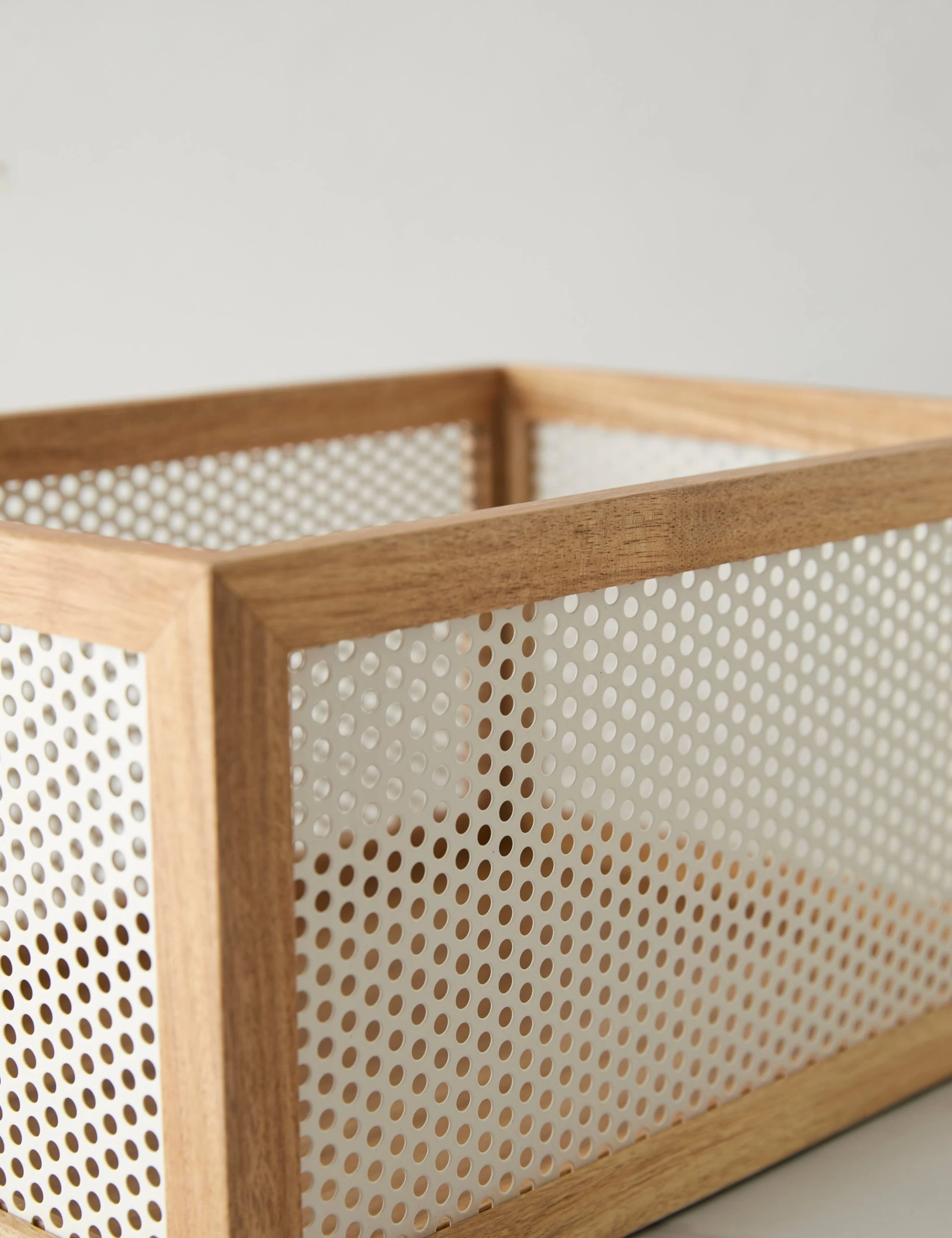 Perforated Acacia Basket By NEAT Method - Image 2