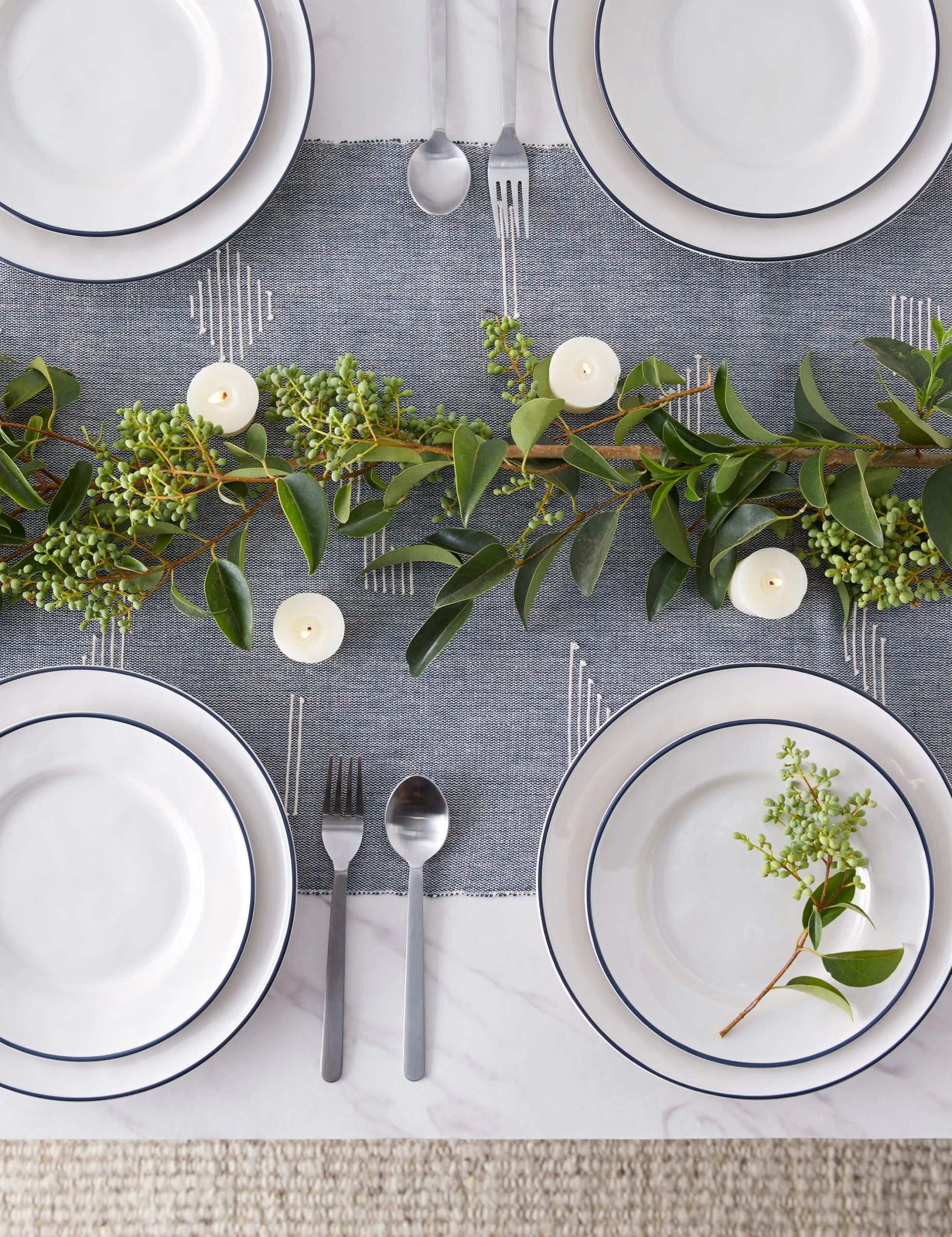 Shapes Runner By Minna, Blue - Image 2