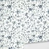 Blue Floral Wallpaper By Rylee + Cru