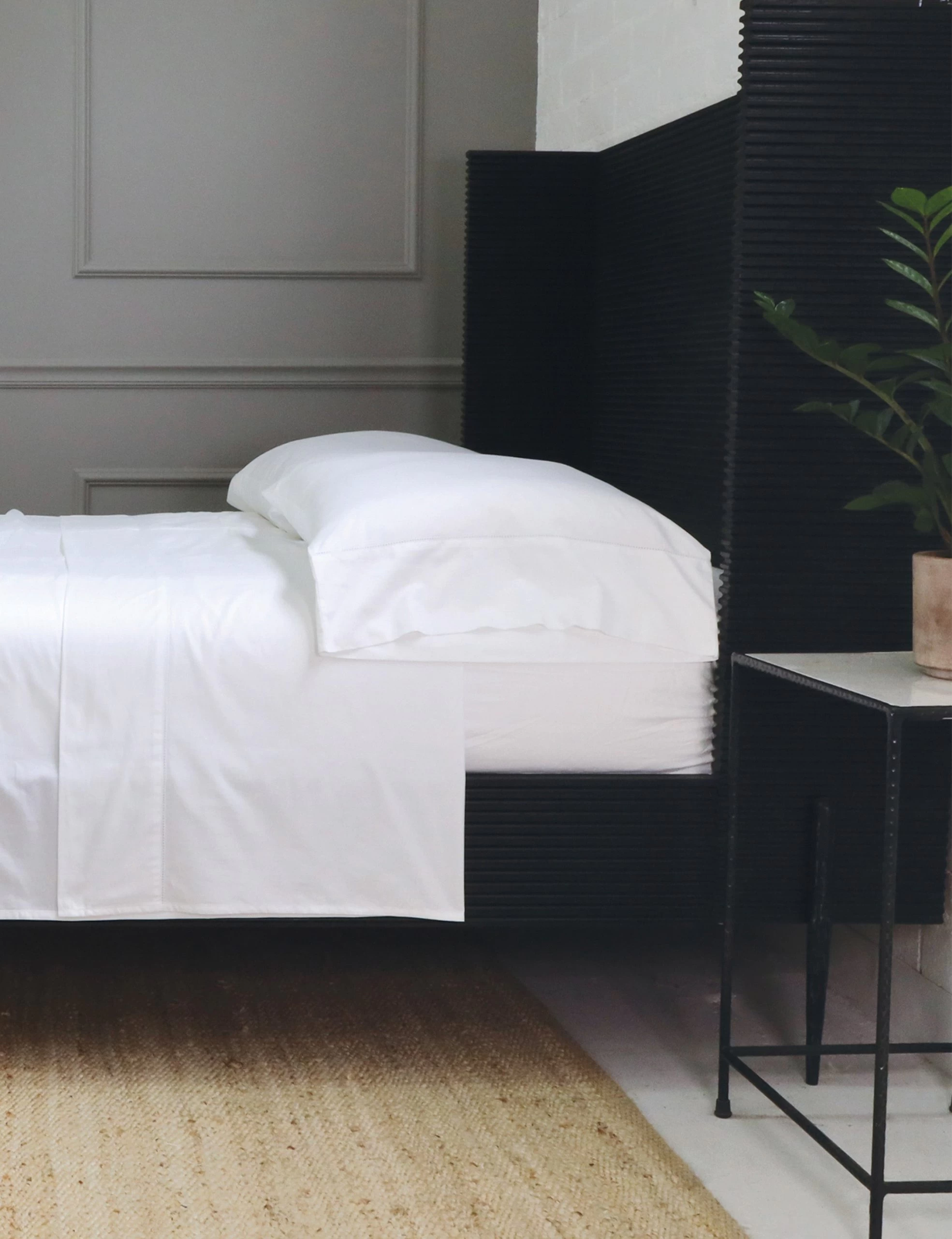 Classico Hemstitch Cotton Sateen Sheet Set By Pom Pom At Home - Image 4