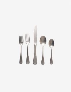 Shelburne 5-Piece Flatware Set, Stainless Steel By Farmhouse Pottery