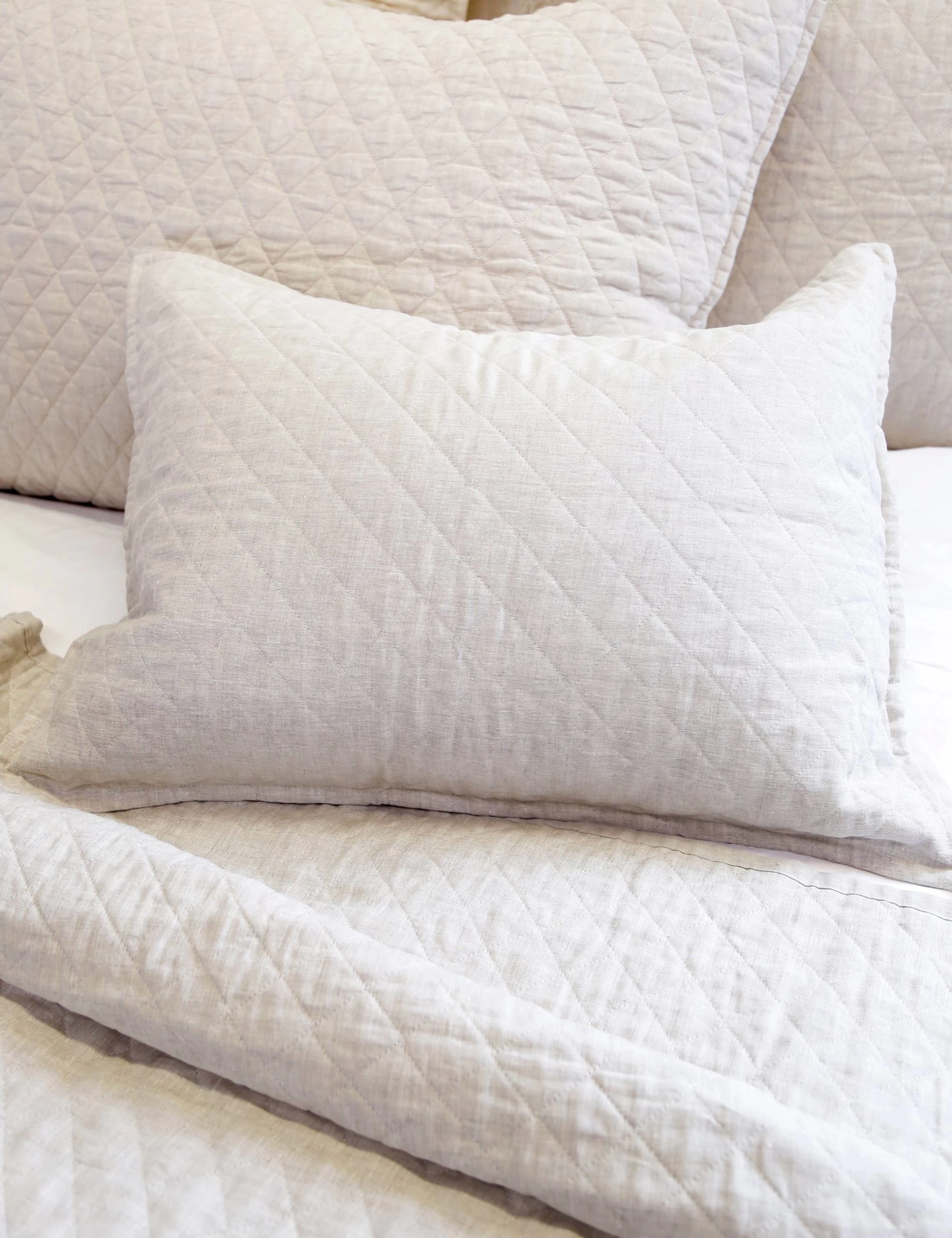 Hampton Quilted Pillow By Pom Pom At Home - Image 2