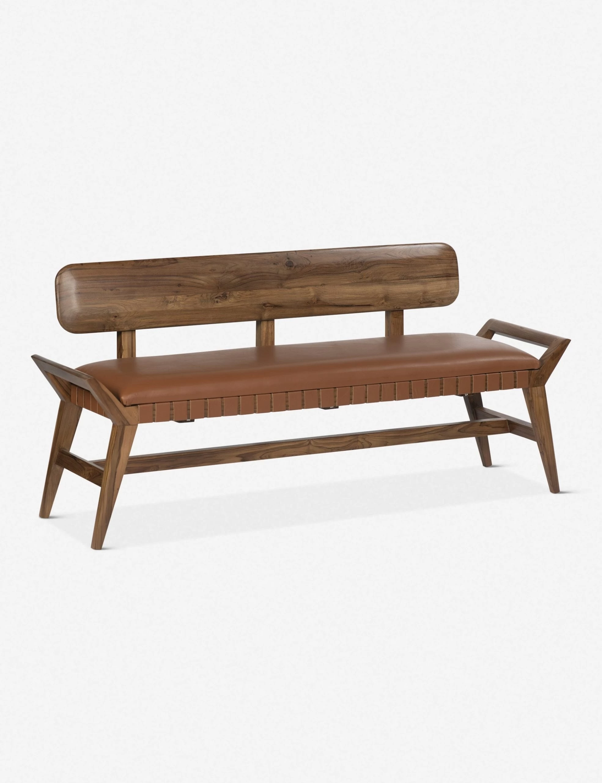 Sienna Leather Bench - Image 2