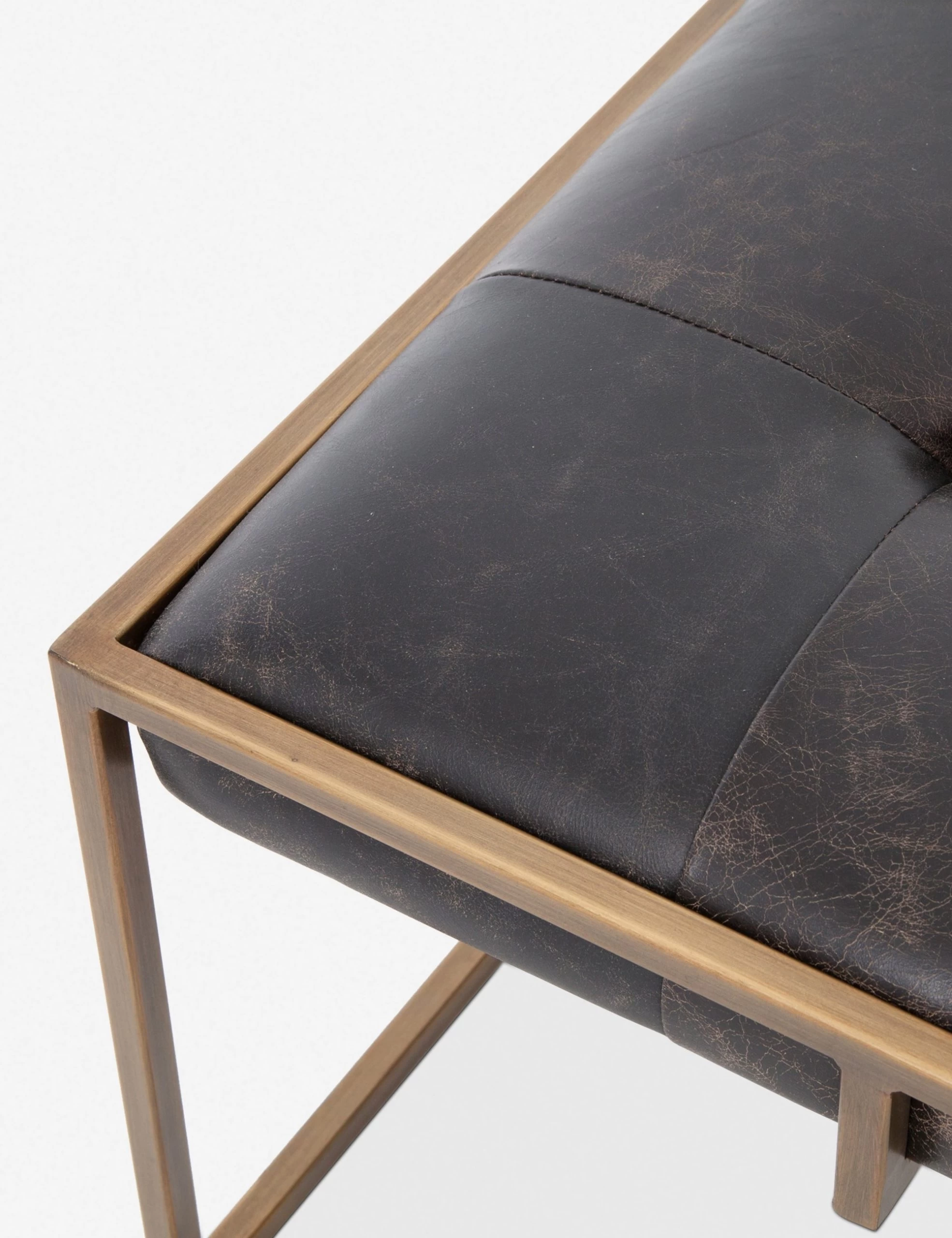 Olwina Square Leather Coffee Table - Image 3