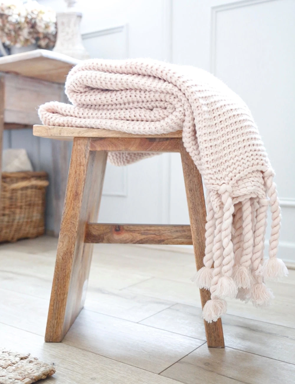 Trestles Chunky Knit Throw By Pom Pom At Home - Image 2