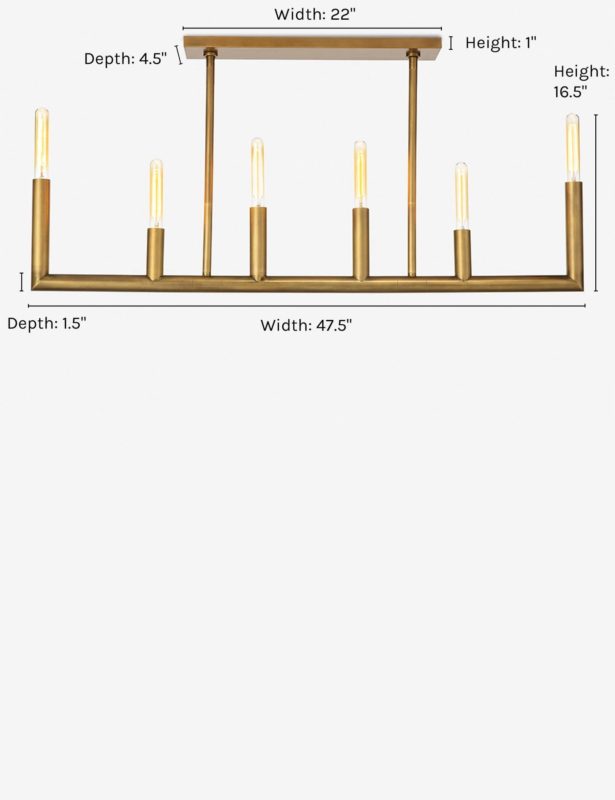 Wolfe Linear Chandelier By Regina Andrew By Regina Andrew - Image 2