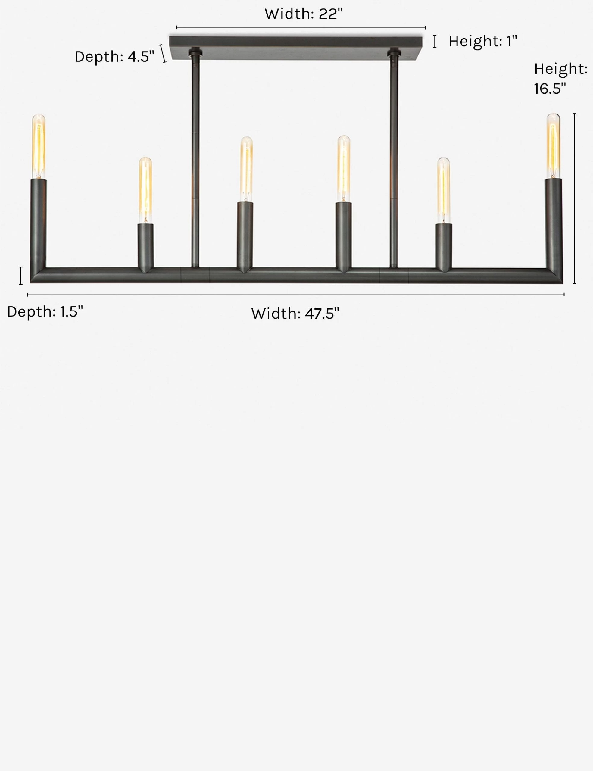 Wolfe Linear Chandelier By Regina Andrew By Regina Andrew - Image 4